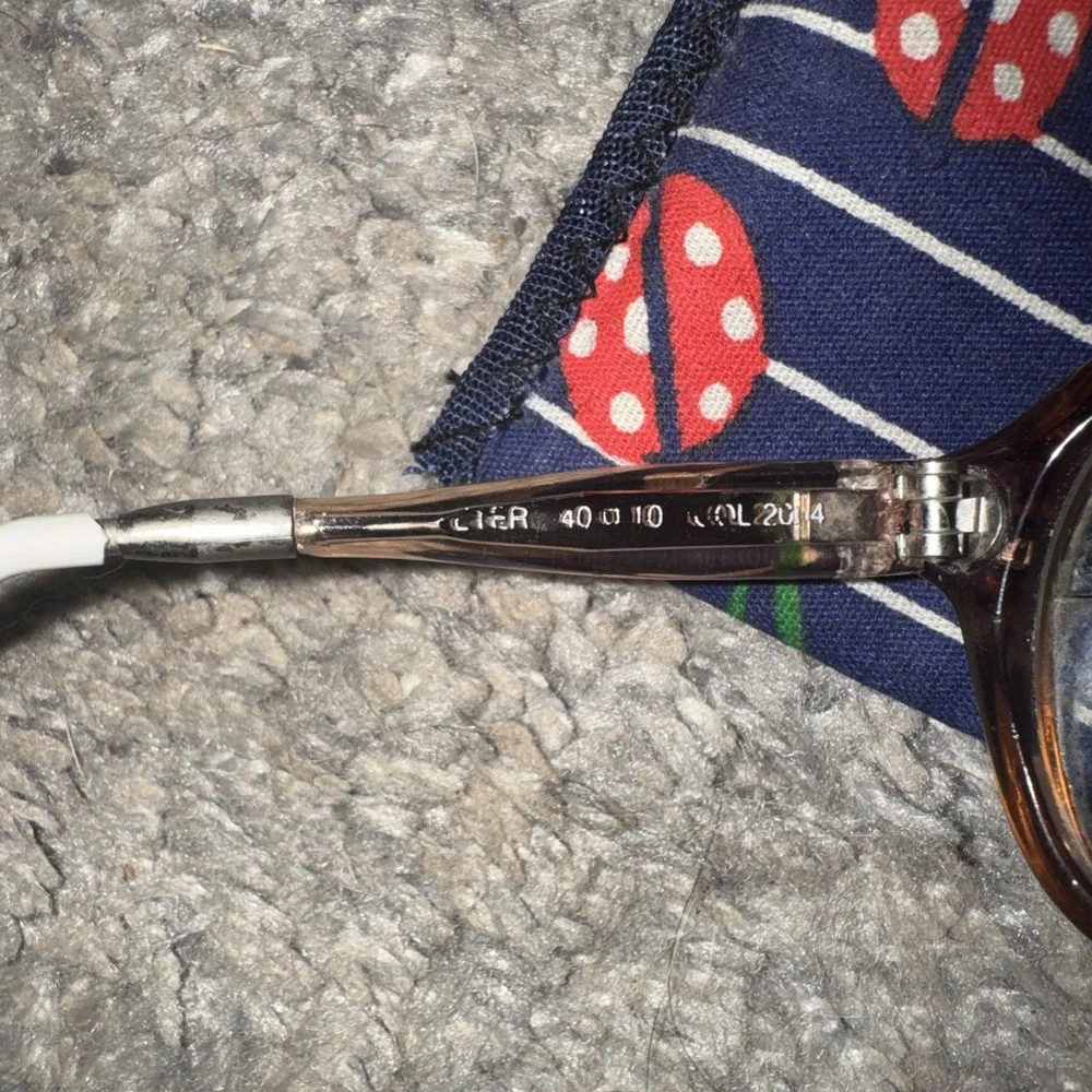 Vtg L'Amy Eyeglass Frames Germany Rose Brown Retro Clear 40 10 2014 Retro Prop